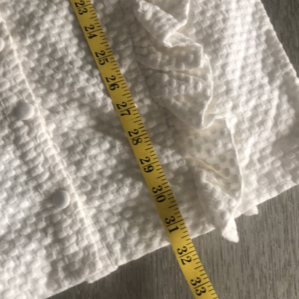 NBD White Textured Mini Dress Size M - Picture 12 of 14